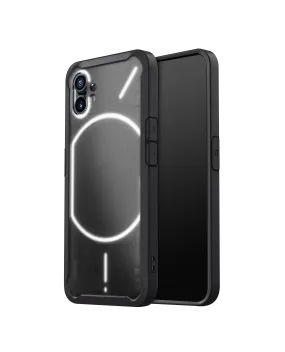 DailyObjects Black Frosted 2.0 Clear Case Cover For Nothing Phone 1