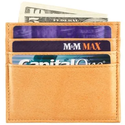 Derek Alexander Leather Men's Wallet 2 Sided Card Holder