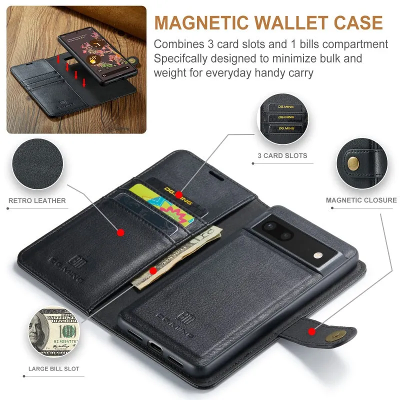 Detachable Magnetic Flip Business PU Leather Wallet Card Case For Google Pixel 87