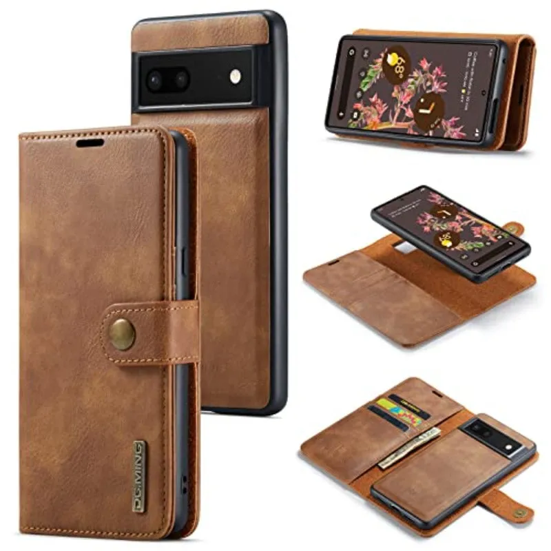 Detachable Magnetic Flip Business PU Leather Wallet Card Case For Google Pixel 87