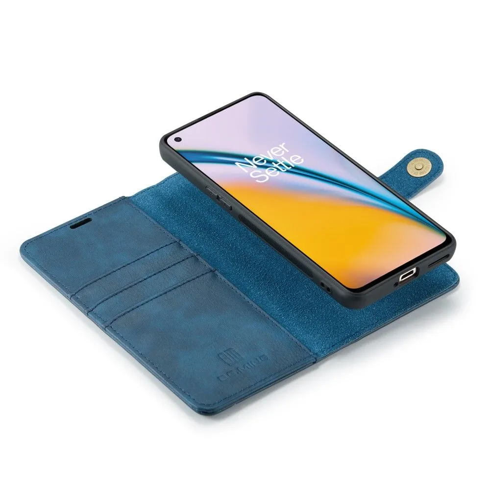 DG.MING OnePlus Nord 2 5G 2-in-1 Wallet Case - Blue