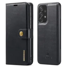 DG.MING Samsung Galaxy A73 2-in-1 Wallet Case - Black