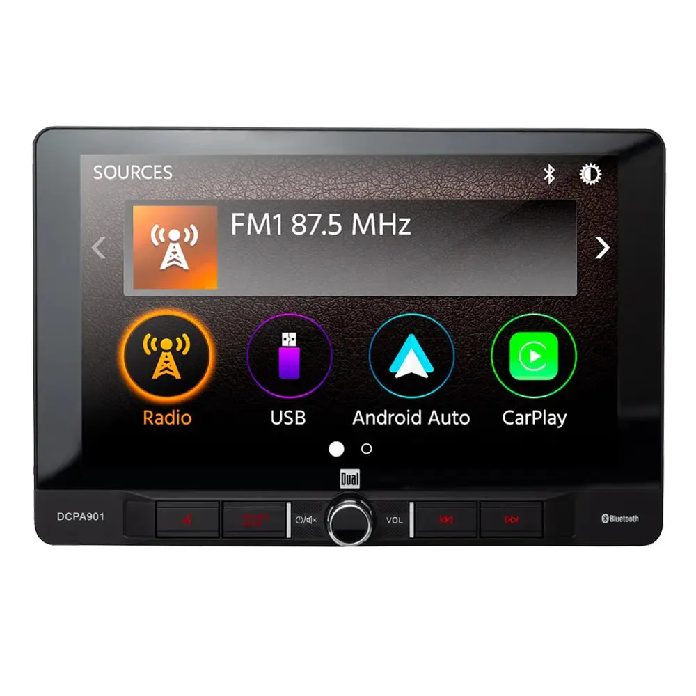 Dual 9" Single-DIN with Bluetooth, Android Auto and Apple CarPlay