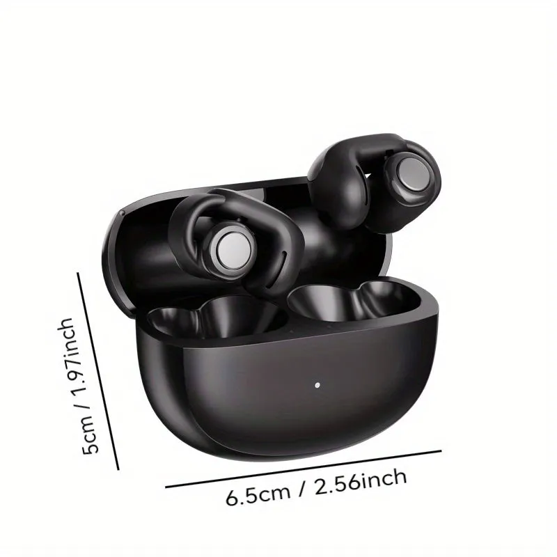 Ear Clip Wireless Headphones, High-looking Headphones, Long Battery Life, Surround Sound, High-quality Headphones, Universal for Men and Women, Sports, Running, Not Easy to Fall Off, Touch-controlled