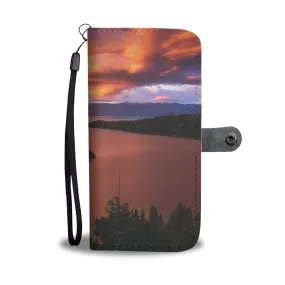 Emerald Bay Fire by Brad Scott - Phone Case Wallet