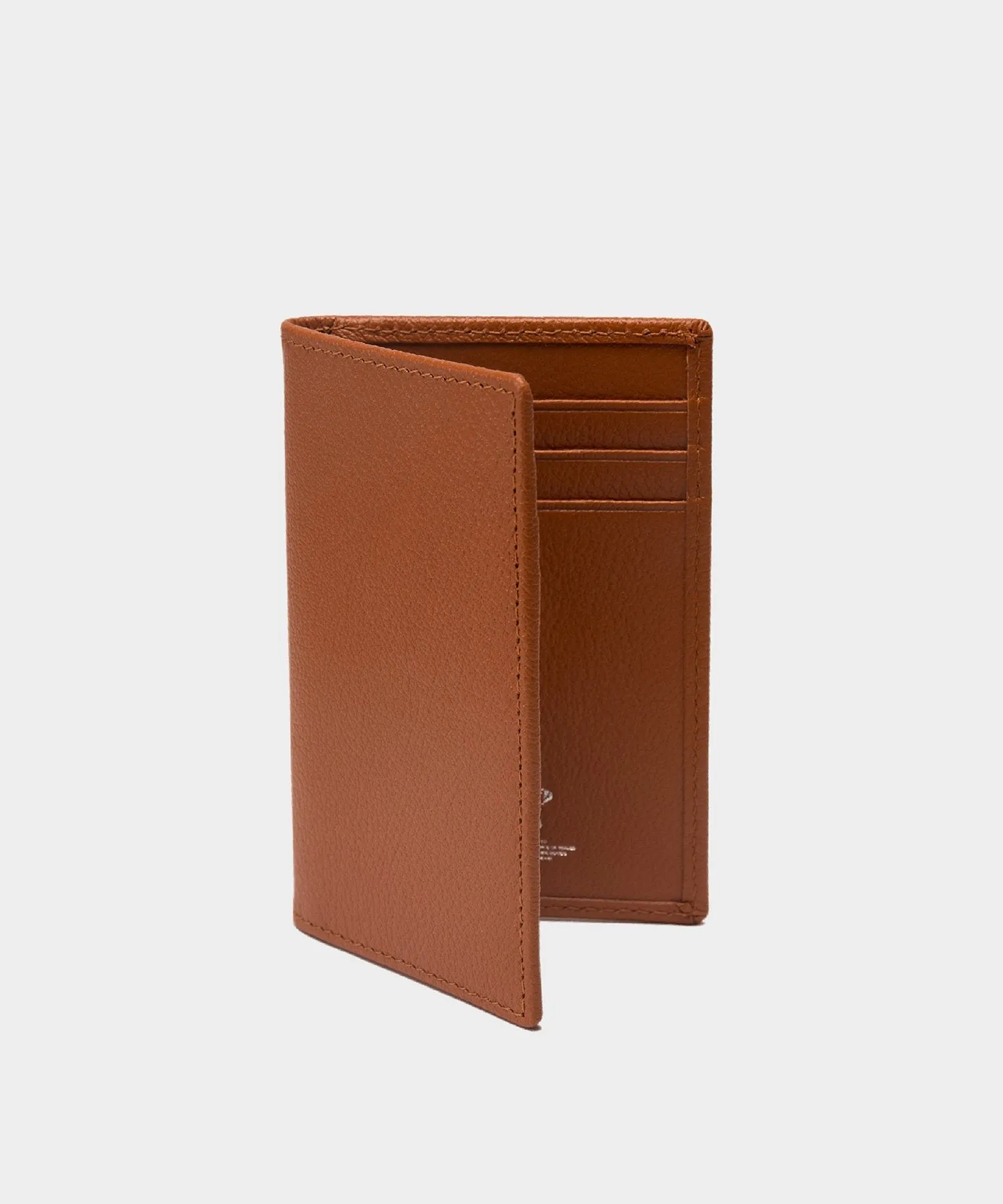 Ettinger Capra Slim Credit Card Case In Tan