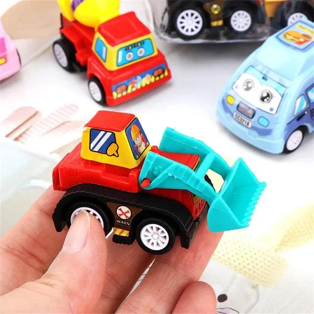 Exciting Pull Back Mini Car Models - Fire Truck & Engineering Vehicles | Perfect Diecast Toy Gift for Kids at Giggly Groves