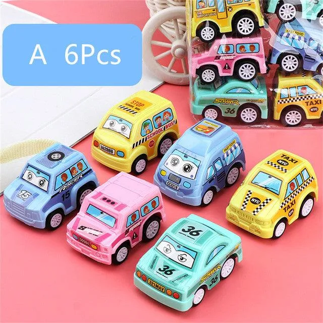 Exciting Pull Back Mini Car Models - Fire Truck & Engineering Vehicles | Perfect Diecast Toy Gift for Kids at Giggly Groves