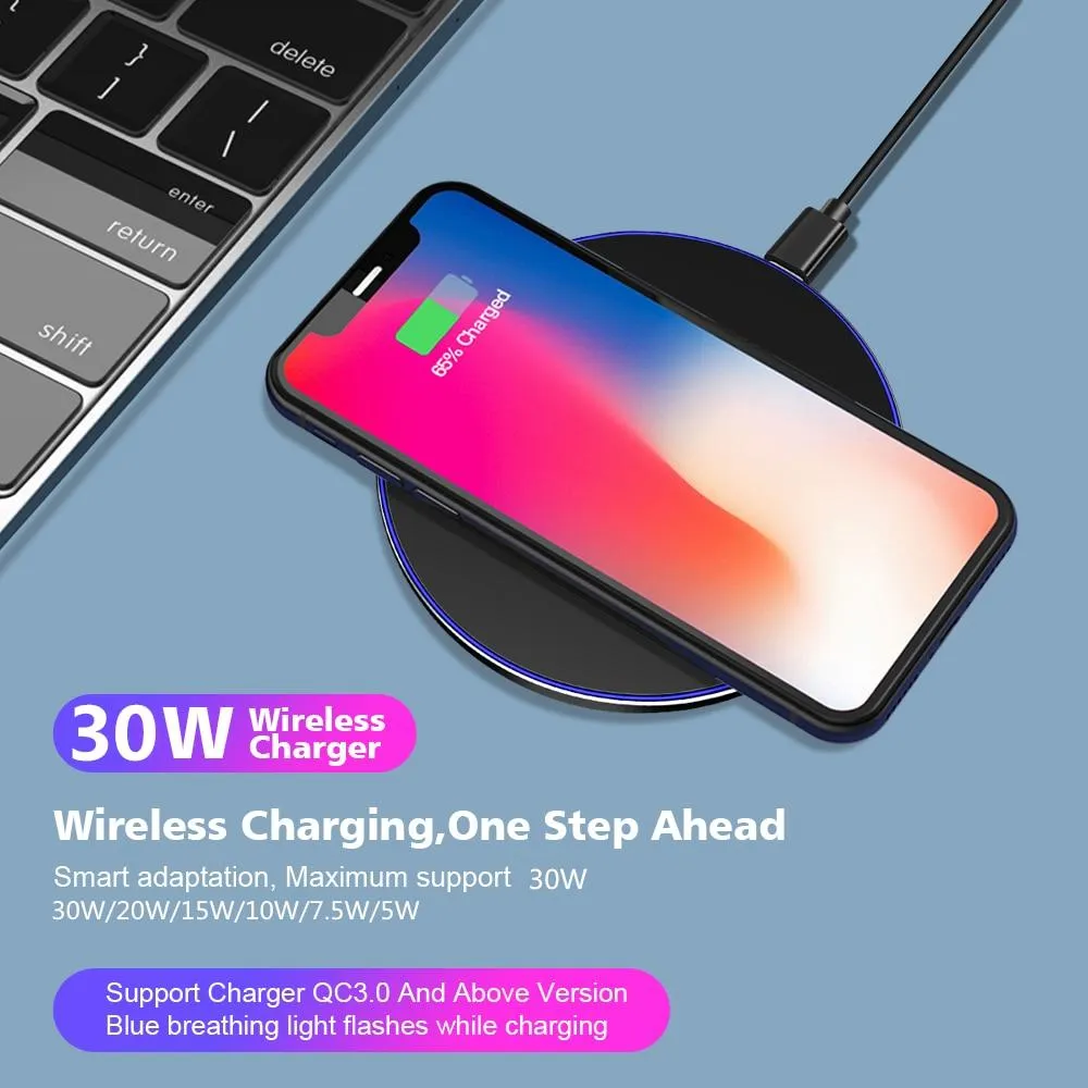 Fast Charging 30W Wireless Charging Pad