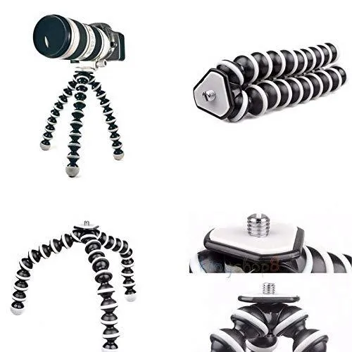 Flexible Gorilla pod Tripod with Mobile Attachment 13 inch for DSLR, Action Cameras & Smartphones