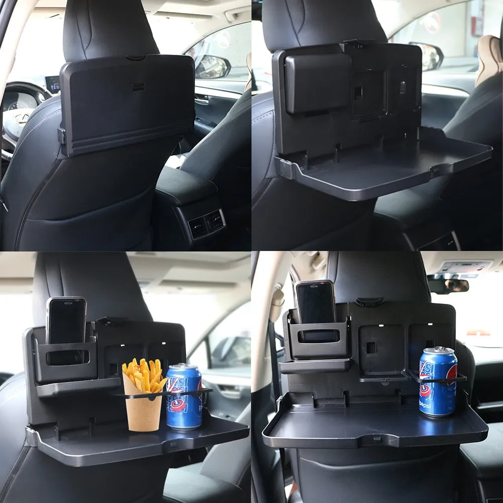 Foldable Car Back Seat Food Table