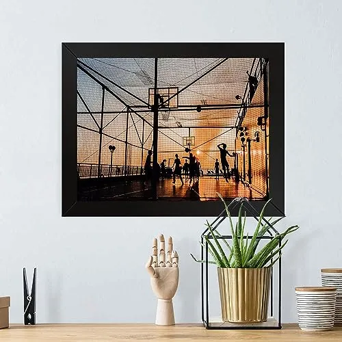 GADGETS WRAP Printed Photo Frame Matte Painting for Home Office Studio Living Room Decoration (17x11inch Black Framed) - Alley Oop Art Print