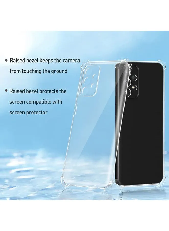 Galaxy A23 Back Cover Case | Ultra Clear Soft Case | Best Camera Protection | Inbuilt Dust Plugs & Anti-Slip Grip | Slim & Protective Back Case Cover for Samsung Galaxy A23 Clear