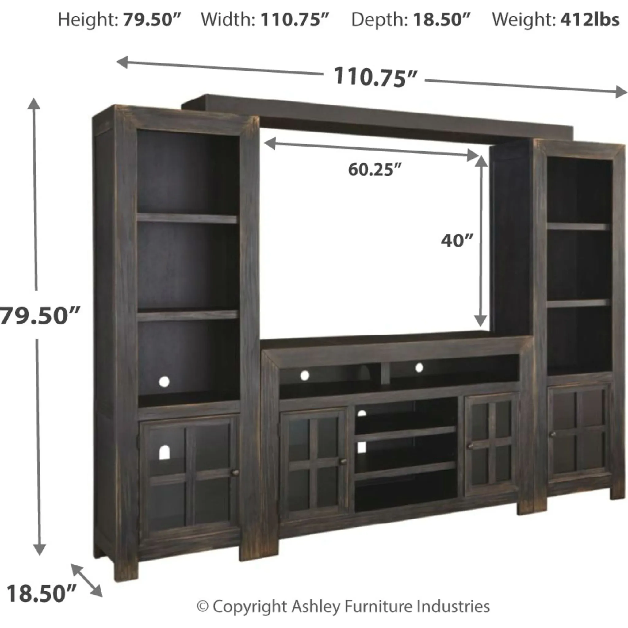 Gavelston 4 Piece Entertainment Unit