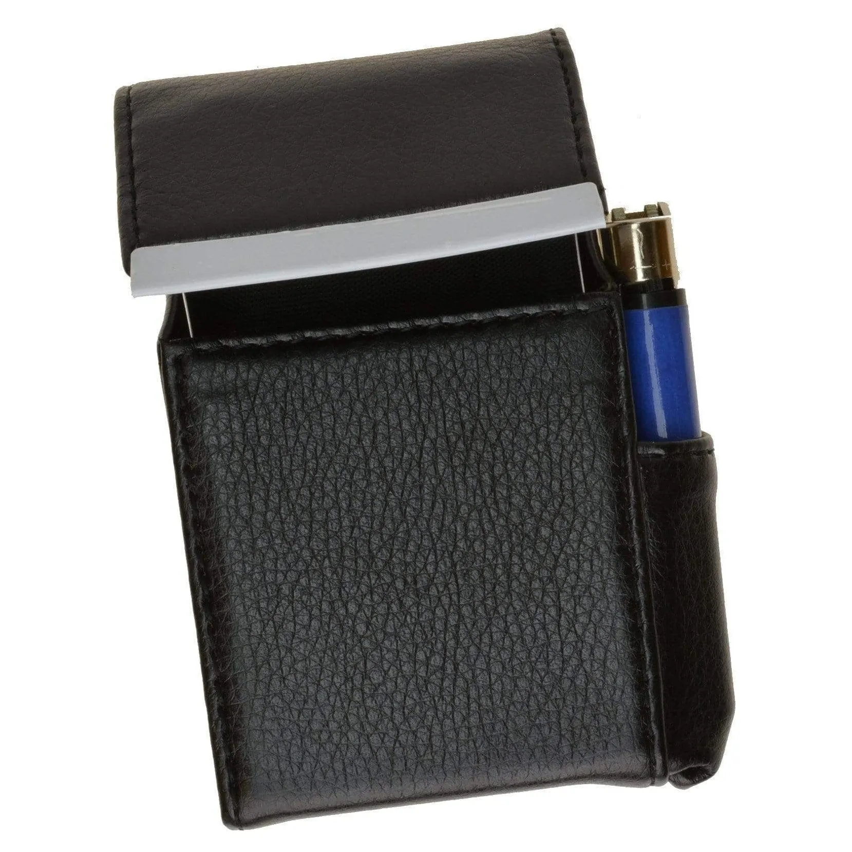 Genuine Leather Cigarette Case Holder with Lighter Pocket 92812 (C)