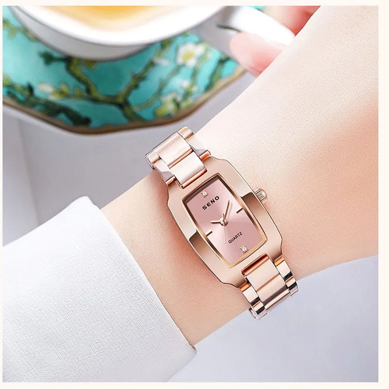 GeoChic 32.6MM Square-Faced Waterproof Student Watch