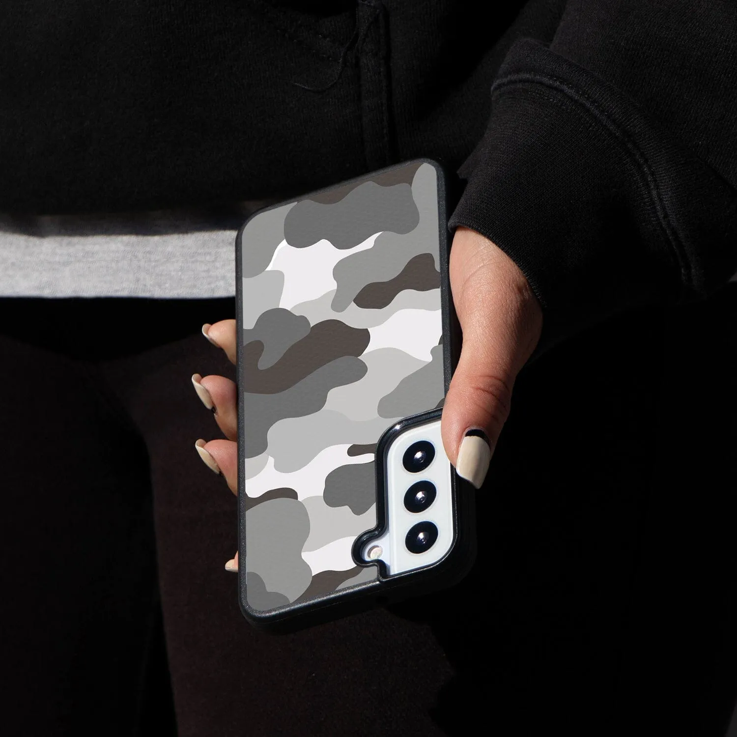 Grey Samsung Galaxy S22 Camo Case