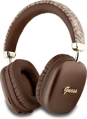 Guess GCube Metallic Script Logo On Ear Wireless Headphone Brown - GUBHK1GCTCSW