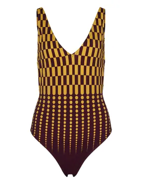 Halterneck Swimsuit With Open Back