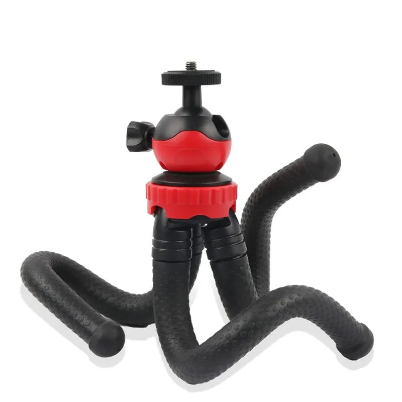 Hridz 360 Degree Flexible Octopus Portable Tripod Heavy Duty Stand with Ball Head for GoPro DSLR Camera