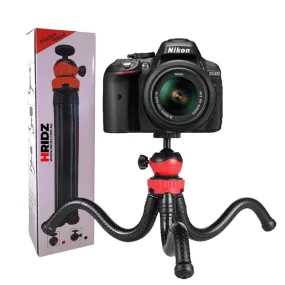 Hridz 360 Degree Flexible Octopus Portable Tripod Heavy Duty Stand with Ball Head for GoPro DSLR Camera