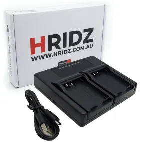 Hridz FD1 Dual Charger For Sony NP-BD1 FD1 BC-CSD DSC-T90 T200 T300 T500 T700 T900 TX1