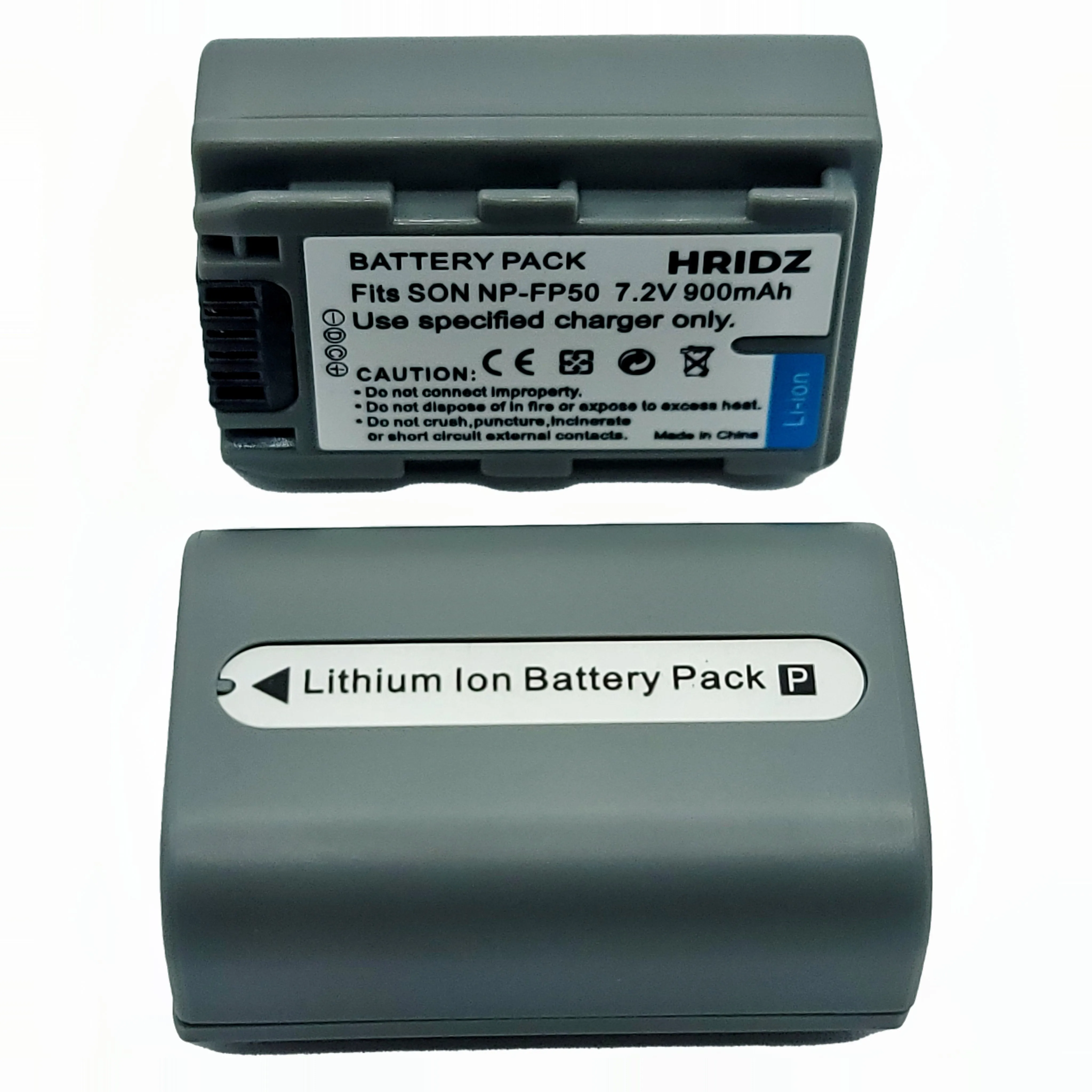 Hridz NP-FP50 Batteries & Dual Charger Set For Sony NP-FP50 DCR-HC85