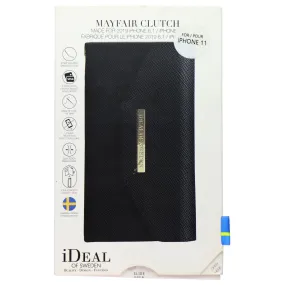 iDeal of Sweden Mayfair Clutch Series Wallet Case for Apple iPhone 11 - Black