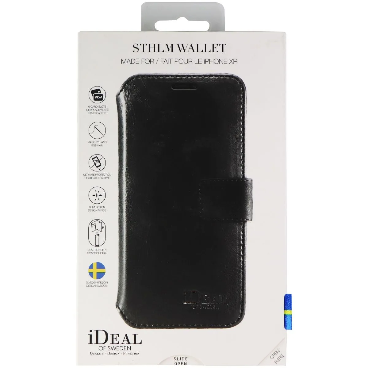 iDeal of Sweden STHLM Wallet Case for iPhone XR Smartphones - Black