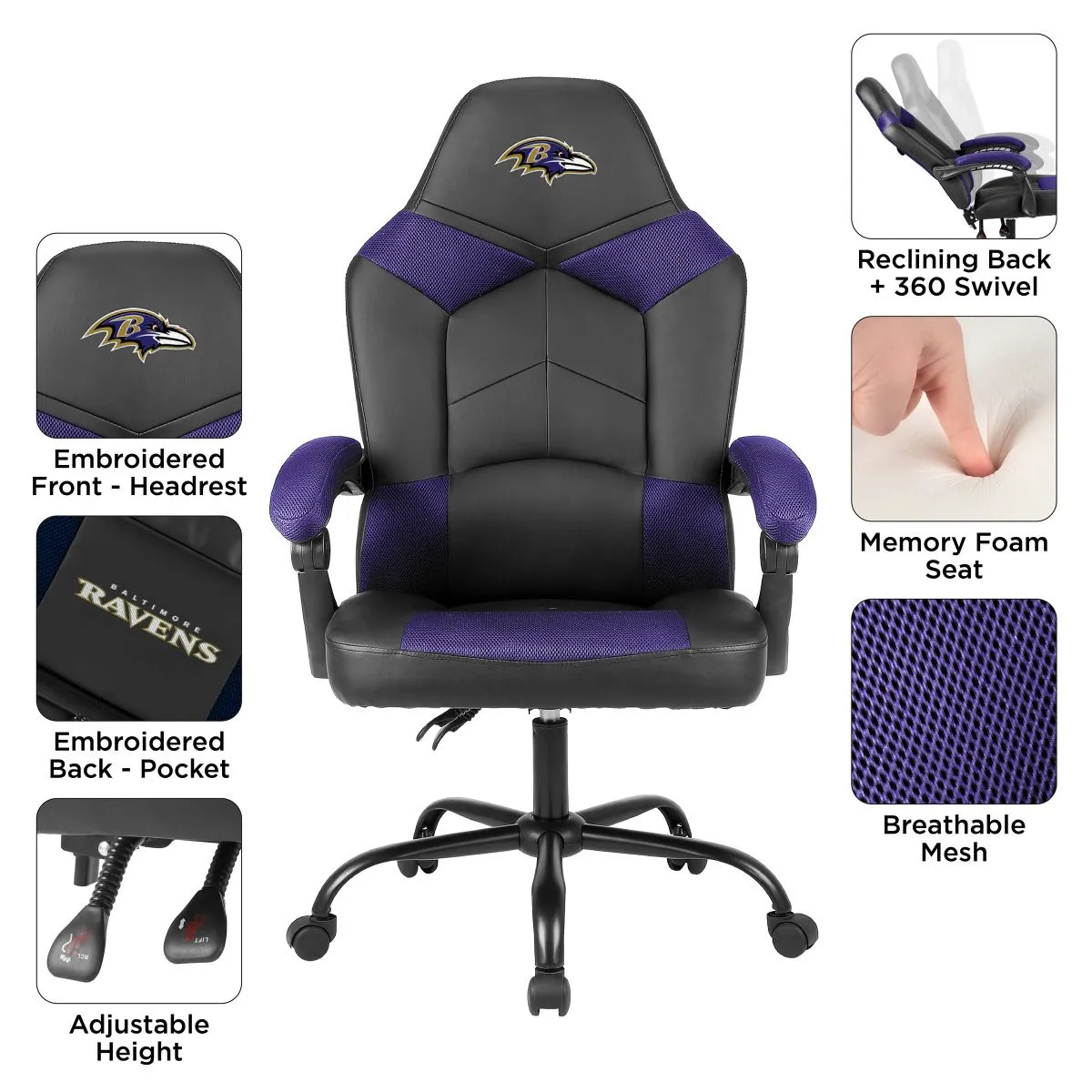 Imperial Baltimore Ravens Oversized Office Chair