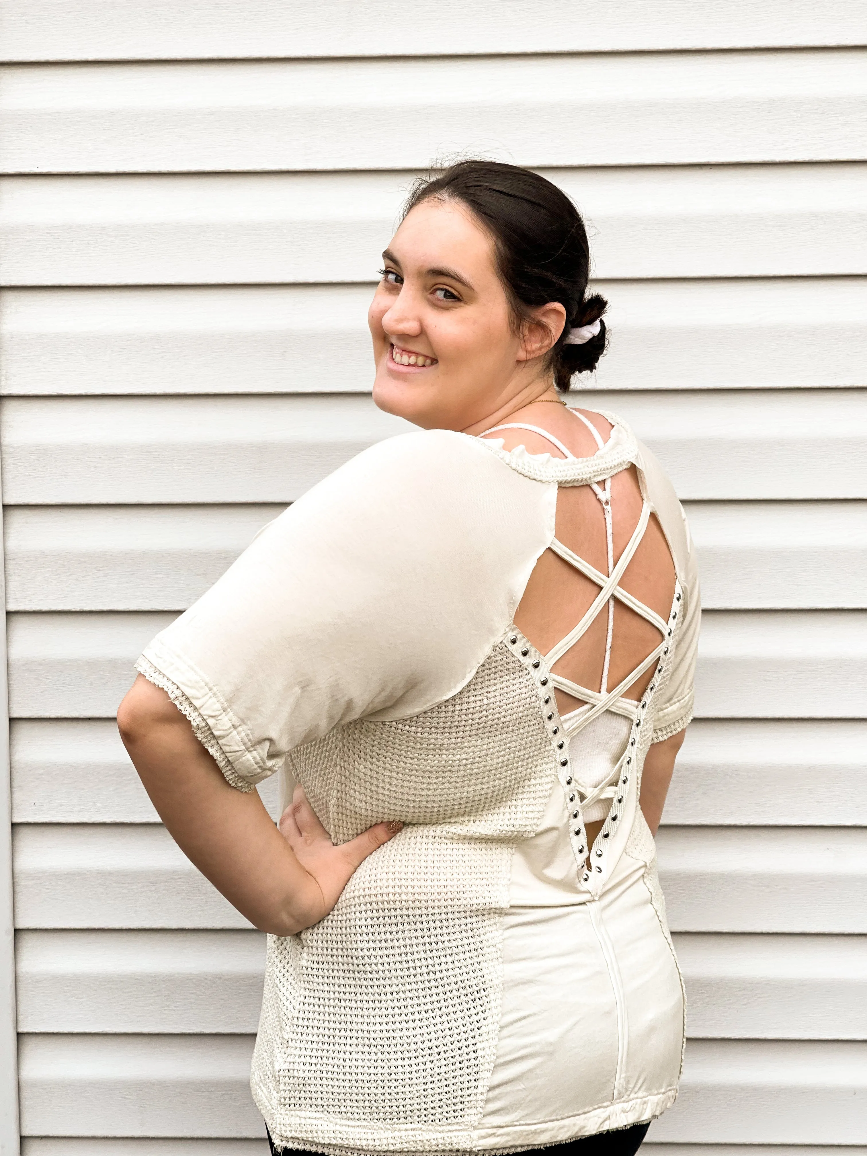 In the Moment Criss-Cross Back Top