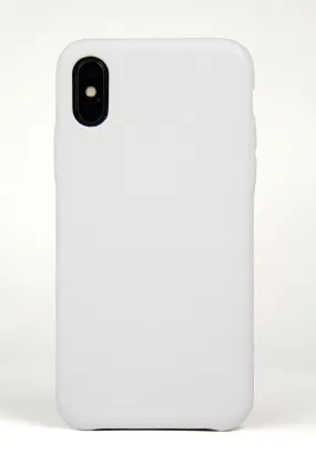 iPhone X Case, White Leather