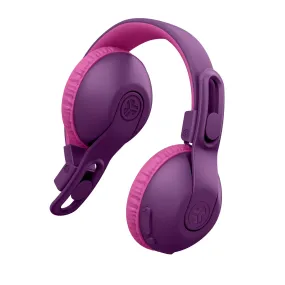 JLab HBKSTU2RPURPNK122 JBuddies Studio 2 On-Ear Kids Wireless Headphones, Purple/Pink