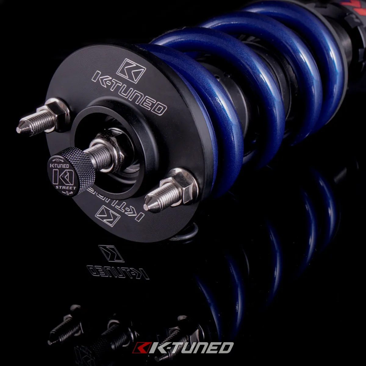 K-Tuned K2 Pro Circuit Coilovers 2 Way - 94-01 Integra, 92-00 Civic, EG/EK/DC2. K-Tuned Springs 20K Front / 16K Rear - KTD-K22-EG