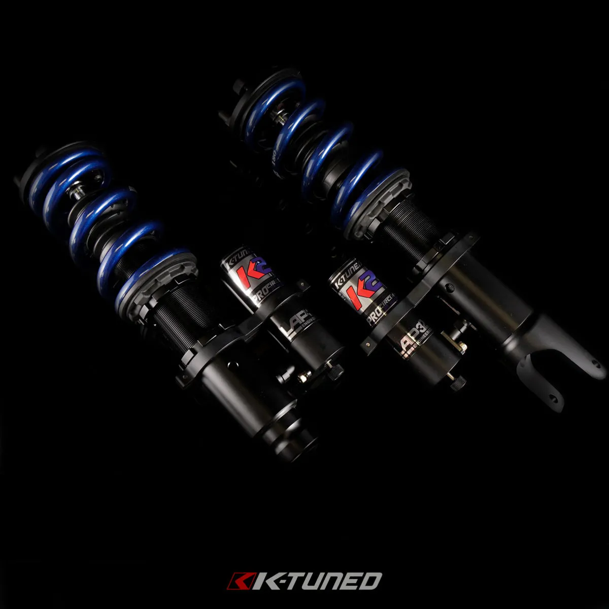 K-Tuned K2 Pro Circuit Coilovers 2 Way - 94-01 Integra, 92-00 Civic, EG/EK/DC2. K-Tuned Springs 20K Front / 16K Rear - KTD-K22-EG