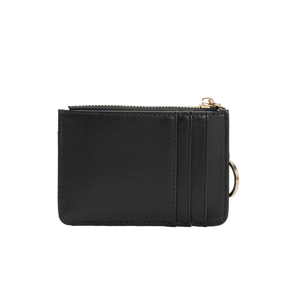 Kara Black Vegan Card Case Wallet - FINAL SALE