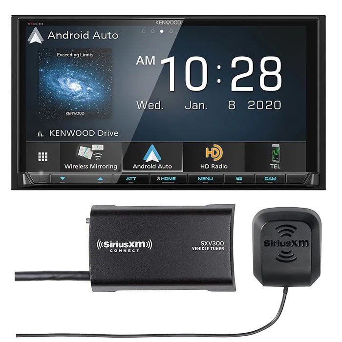 Kenwood Excelon DMX907S Receiver and SiriusXM SXV300V2 Tuner