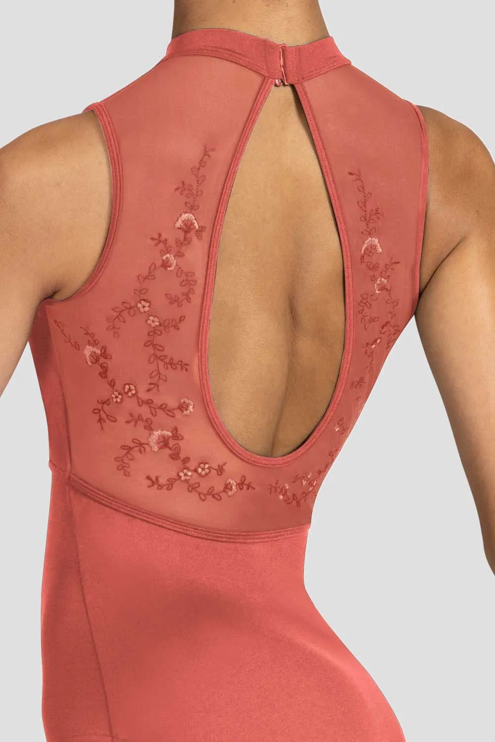 Ladies Kali Floral Open Back Leotard