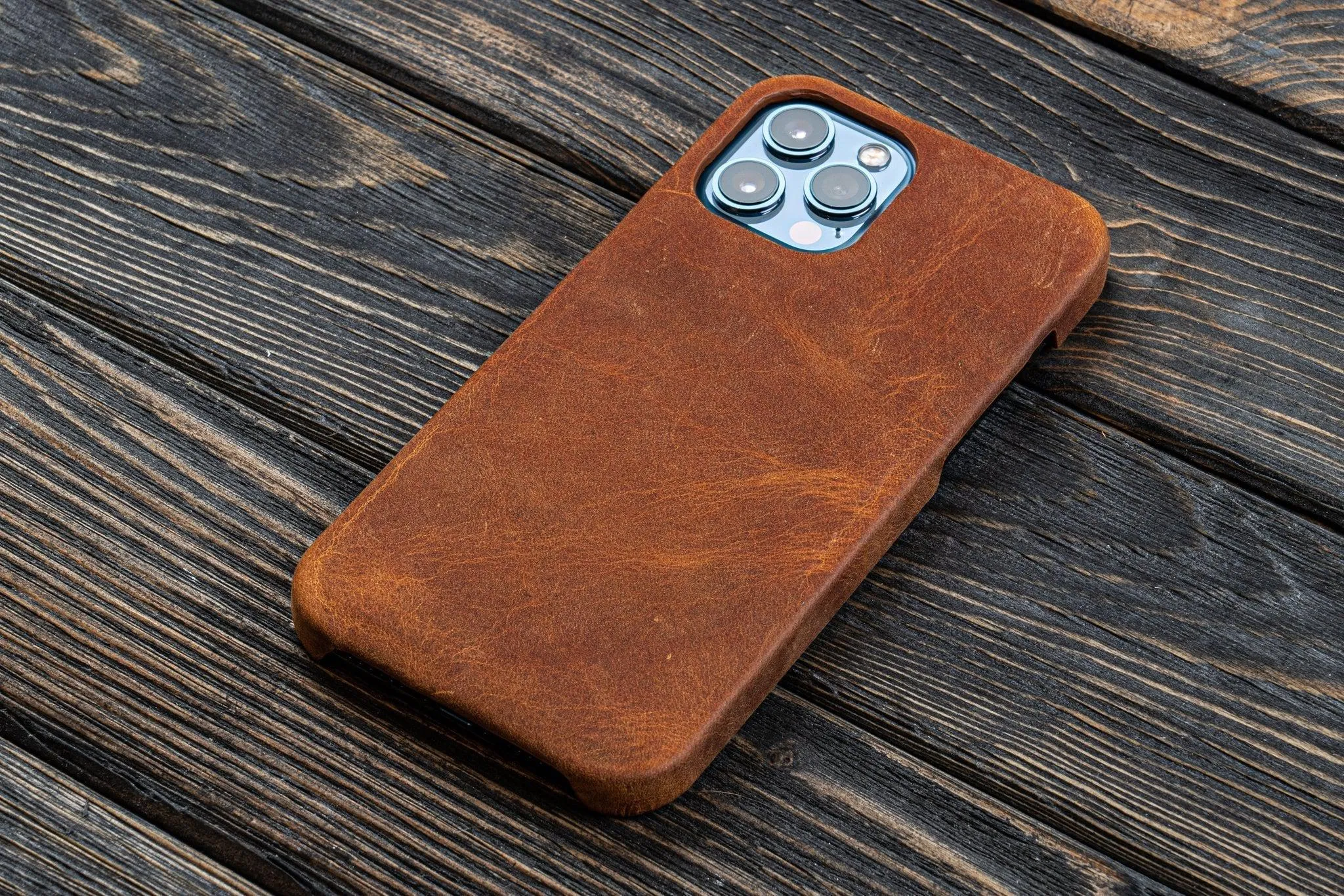 Leather iPhone 13 Pro  (6.1") Hard Back Cover