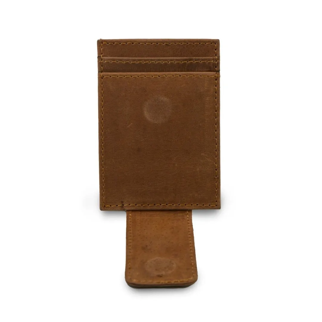 Leather Magnetic Slim Card Holder