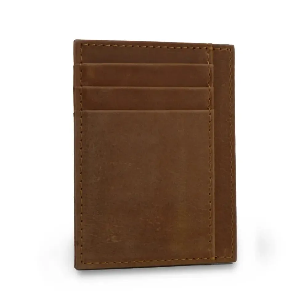 Leather Magnetic Slim Card Holder