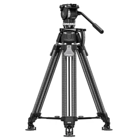 Leofoto LVF-163C FH-10 Professional Carbon Fibre Video Tripod with Fluid Video Head