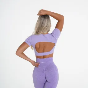 Lilac Open Back Tee