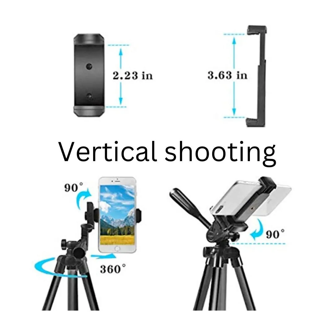 LINKCOOL 42" Aluminum Lightweight Portable Camera Tripod  - Black.