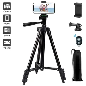 LINKCOOL 42" Aluminum Lightweight Portable Camera Tripod  - Black.