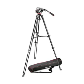 Manfrotto MVH502A Fluid Head and MVT502AM Tripod with Carrying Bag