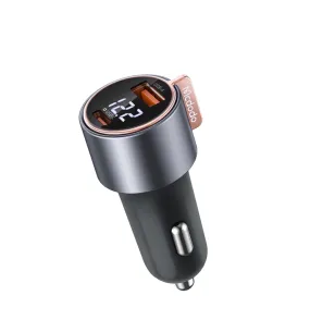 Mcdodo CC-369 | 75W PD Car Charger With Digital Display | Dual Ports (Type-C & USB)