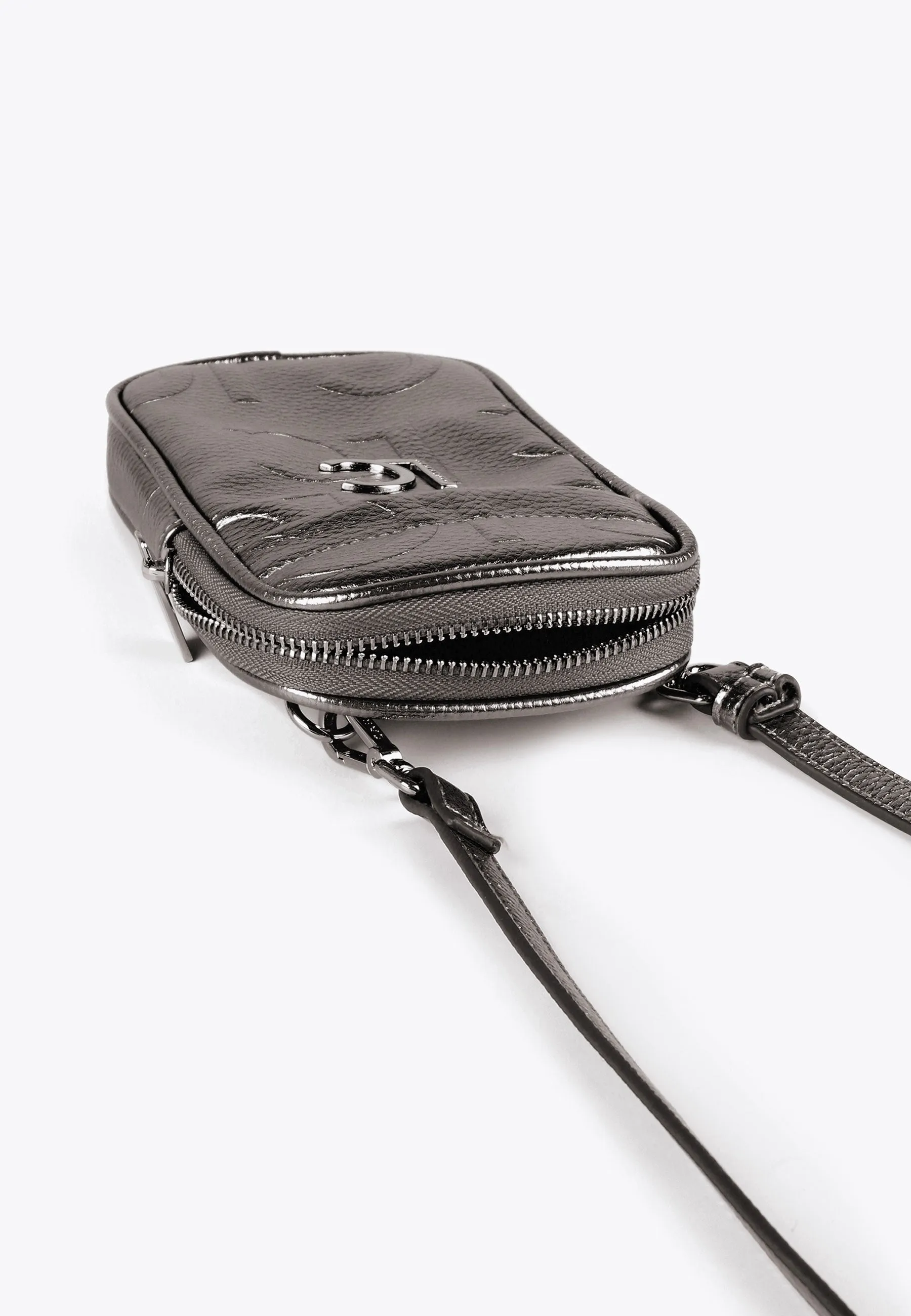 Metallic mobile phone bag