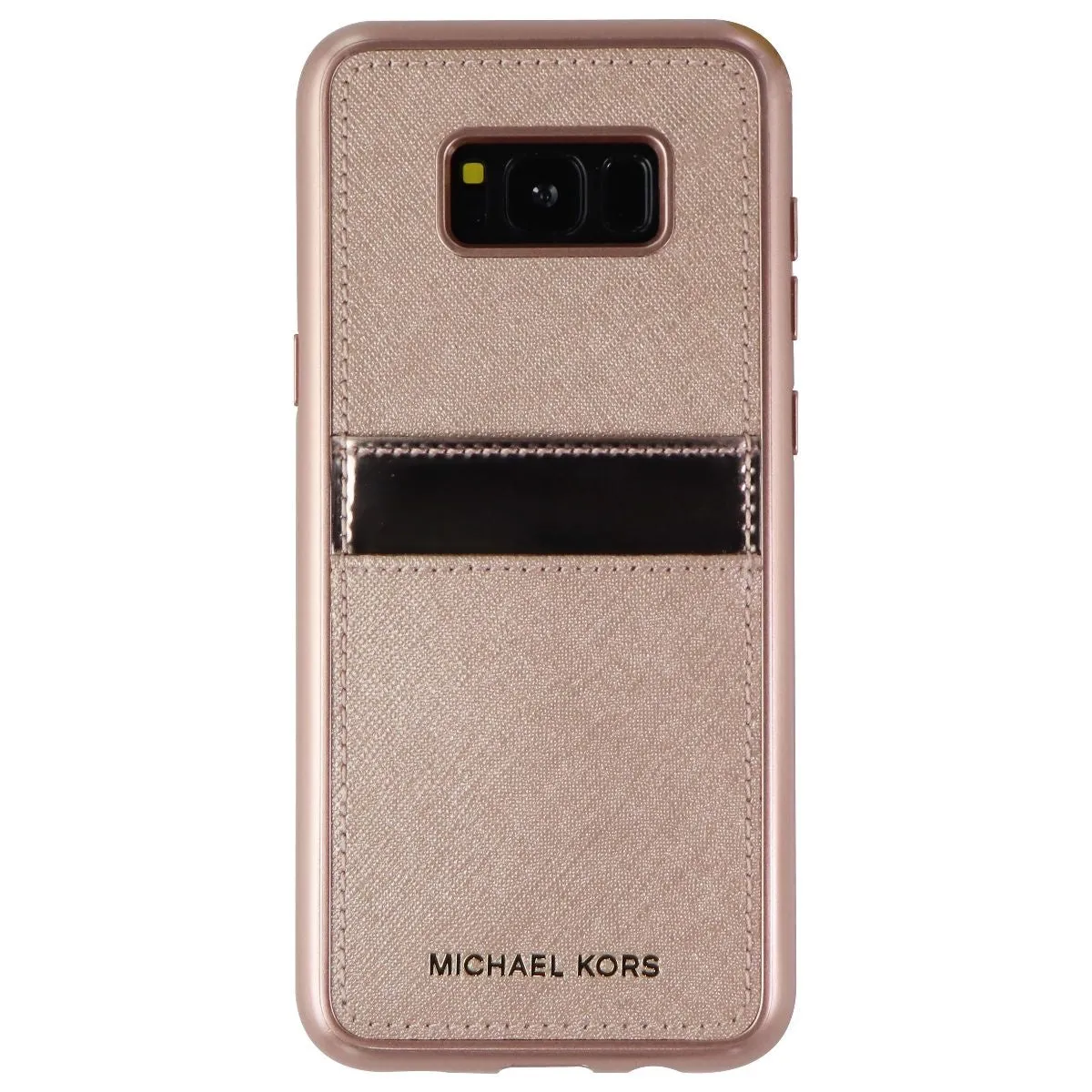 Michael Kors Snap-On Series Hard Wallet Case for Samsung Galaxy S8  (Rose Gold)