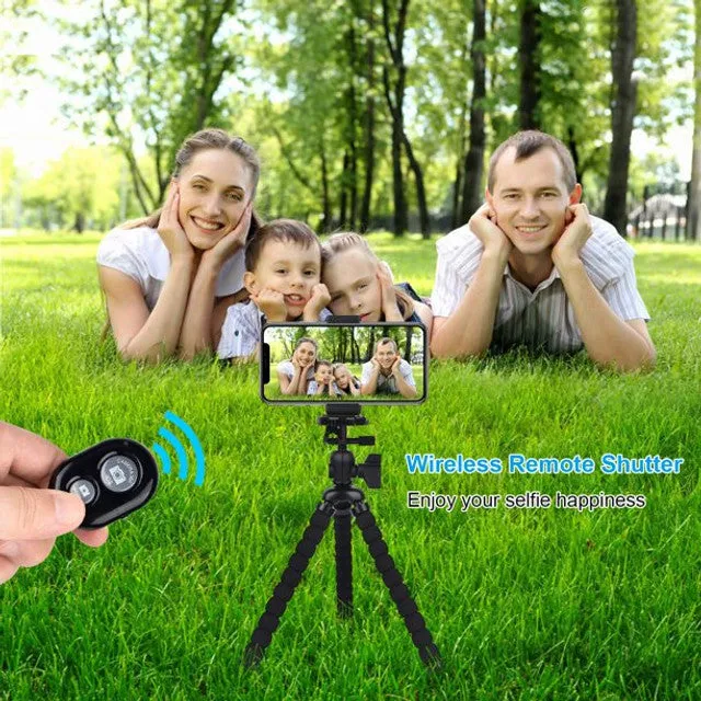 Mobile Smartphone Holder Tripod With Mobile Bluetooth Remote Ar-18